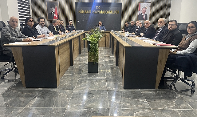Niksar'da bağımlılıkla mücadele ilçe koordinasyon kurul toplantısı yapıldı