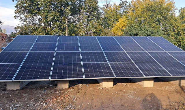 Niksar'da İçme Suyu Terfi Tesisi Güneş Enerjisi Sistemi kuruldu