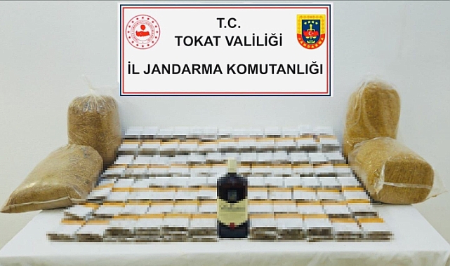 Tokat'ta jandarma kaçak tütün operasyonu düzenledi