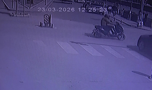 Amasya’da otomobilin çarptığı motosikletli havada takla attı