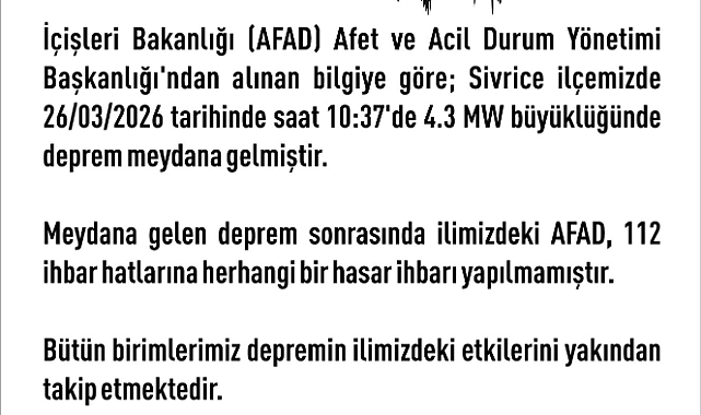 Elazığ Valiliğinden deprem açıklaması: 