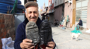 Ermeni asıllı usta 50 yıldır iğne, iplikle tamir yapıyor: 