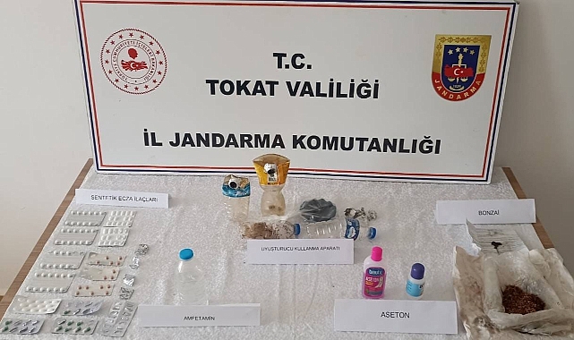 Zile ilçesinde jandarmadan uyuşturucu baskını