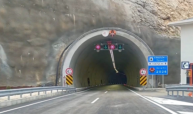 Karadeniz'i İç Anadolu'ya bağlayan Kırkdilim Tünelleri trafiğe açıldı