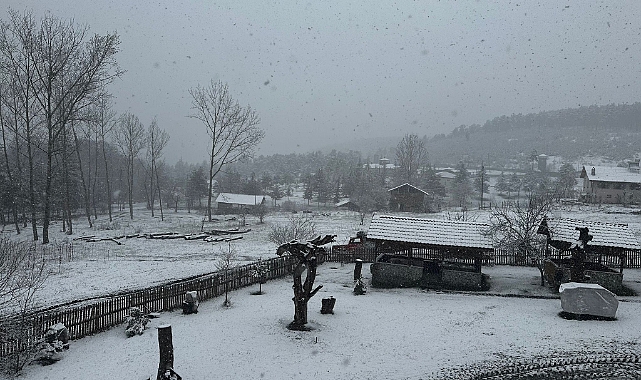 Niksar'da kar yağışı etkili oldu