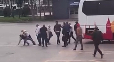 Terminalinde yolcu ile şoför kavgası
