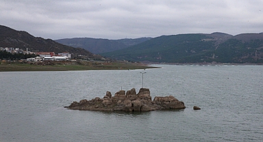 Tokat'taki Almus Baraj Gölü'nün seviyesi yağışlarla arttı