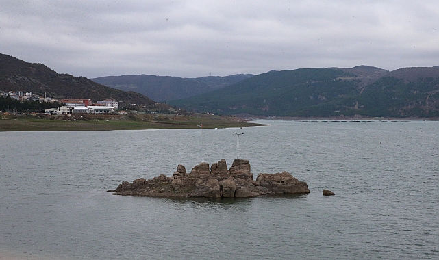 Tokat'taki Almus Baraj Gölü'nün seviyesi yağışlarla arttı