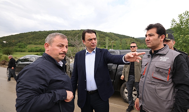 Tokat Valisi Köklü, Niksar'da taşkın riski bulunan bölgelerde incelemelerde bulundu
