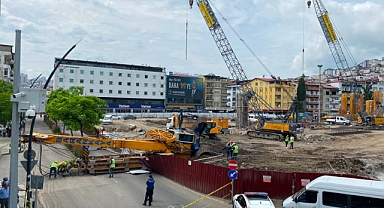 Ordu'da iş makinesi devrildi: 1 yaralı