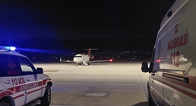 Tokat'ta ambulans uçak 11 yaşındaki hasta çocuk için havalandı