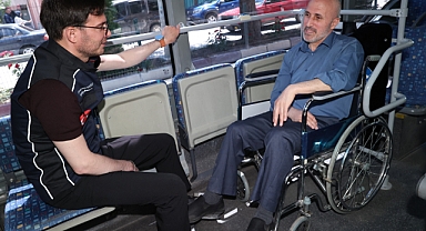 Tokat'ta özel gereksinimli bireyler için toplu ulaşımda