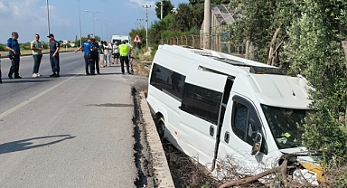 Yolcu minibüsünde dehşet anları kamerada: Kaçırdığı minibüsle kaza yapıp öldü