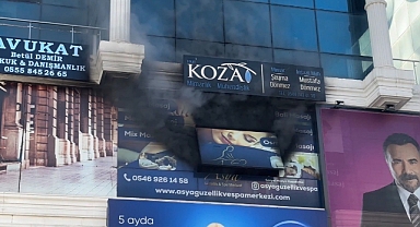 İş merkezindeki yangın büyümeden söndürüldü