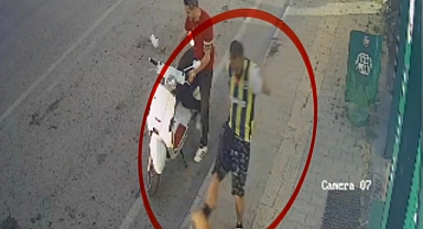 Kediye tekme atarken kameraya yansıyan şahıs yakalandı