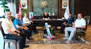 Sulusaray Belediye Başkanı Kılıç'tan TOGÜ Rektörü Yılmaz'a ziyaret