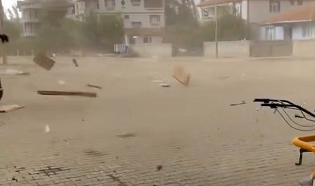 Tokat'ta fırtına ve sağanak hayatı olumsuz etkiledi